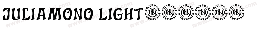 Juliamono Light字体转换